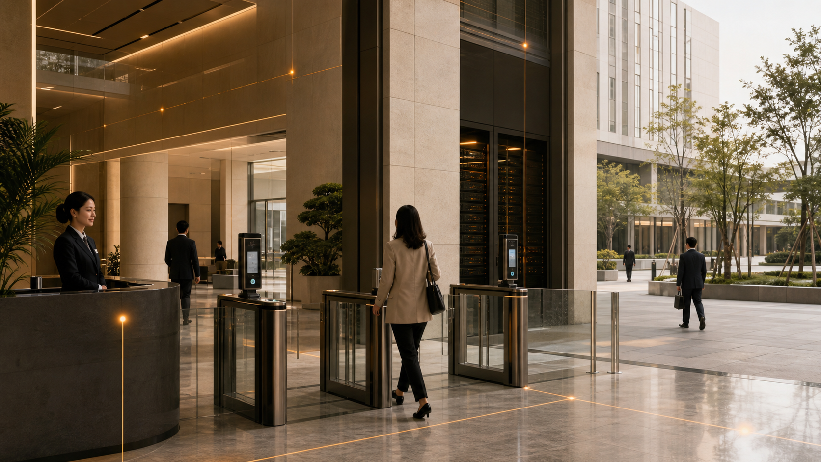 国产化智慧通行在公共建筑中的部署场景